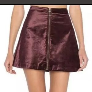 Free People A-line Mini Skirt